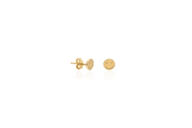 Quyumcu - 14K Gold Emoji Earrings Quyumcu - 14K Gold Emoji Earrings