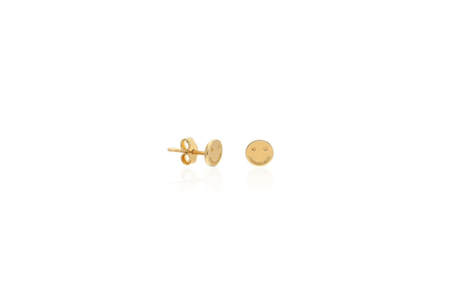Quyumcu - 14K Gold Emoji Earrings Quyumcu - 14K Gold Emoji Earrings