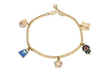 Quyumcu - 14K Gold Enamel Bracelet Quyumcu - 14K Gold Enamel Bracelet