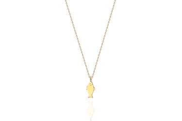 Quyumcu - 14K Gold Fish Necklace Quyumcu - 14K Gold Fish Necklace
