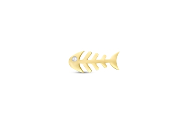 Quyumcu - 14K Gold Fishbone Tragus Earring (1) Quyumcu - 14K Gold Fishbone Tragus Earring (1)