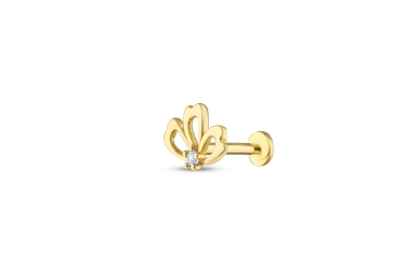 Quyumcu - 14K Gold Flower Tragus Earring Quyumcu - 14K Gold Flower Tragus Earring