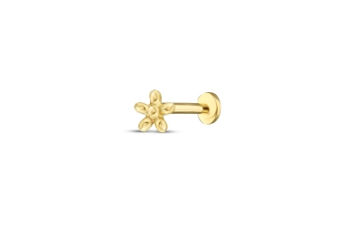 Quyumcu - 14K Gold Flower Tragus Earring Quyumcu - 14K Gold Flower Tragus Earring