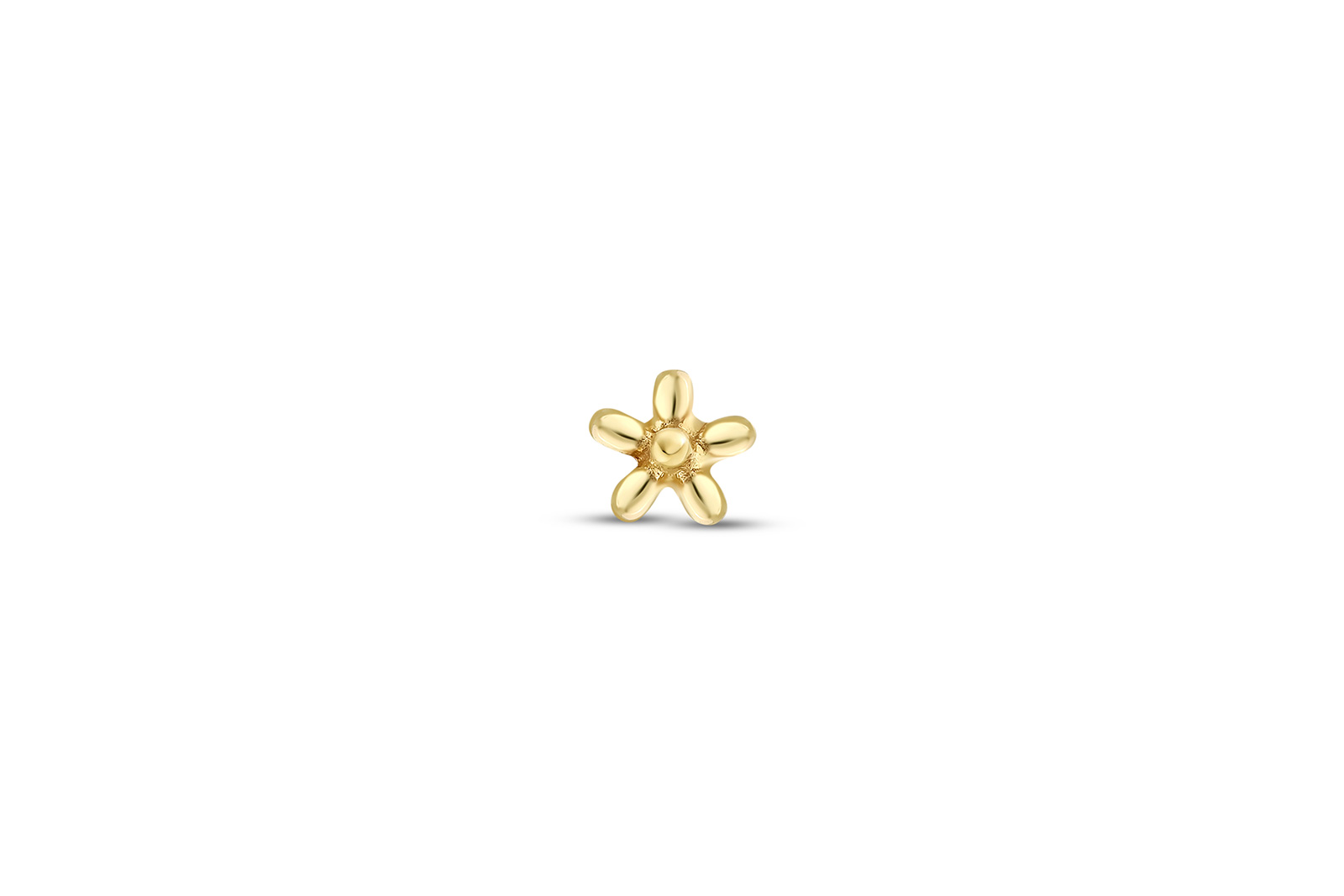 Quyumcu - 14K Gold Flower Tragus Earring (1)
