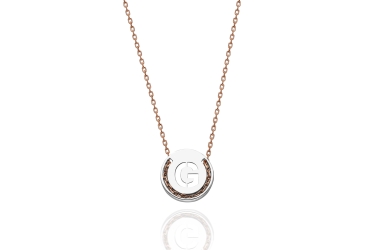 Quyumcu - 14K Gold G Letter Necklace