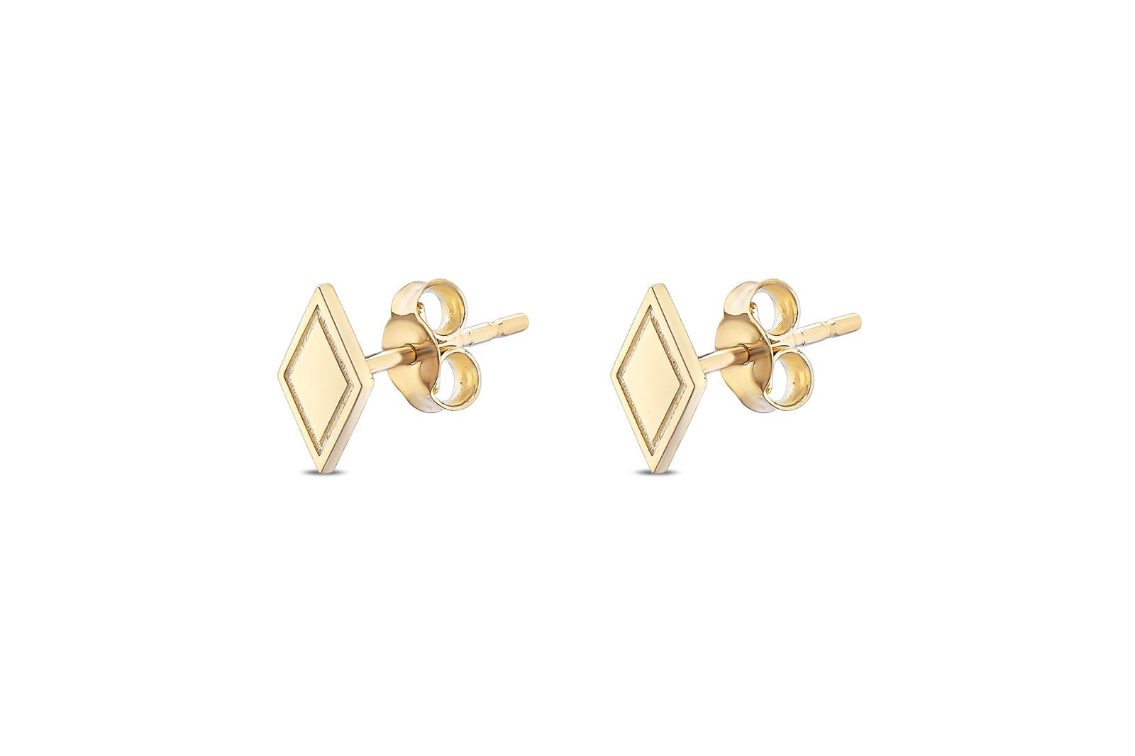 Quyumcu - 14K Gold Geometric Earring Quyumcu - 14K Gold Geometric Earring
