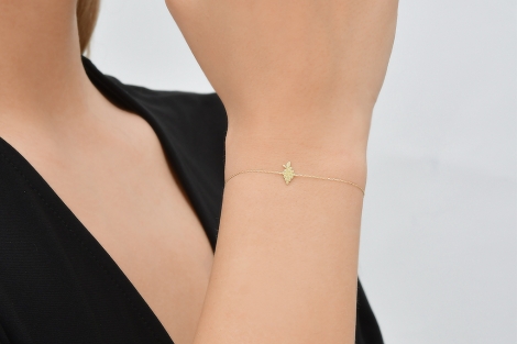 Quyumcu - 14K Gold Grape Bracelet (1) Quyumcu - 14K Gold Grape Bracelet (1)