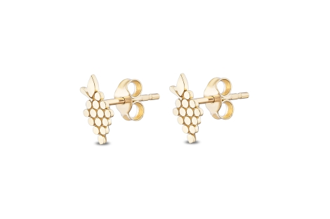 Quyumcu - 14K Gold Grape Earrings Quyumcu - 14K Gold Grape Earrings