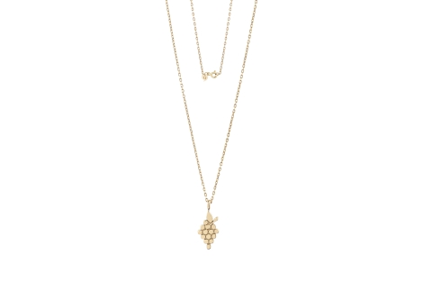 Quyumcu - 14K Gold Grape Necklace