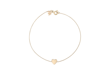 Quyumcu - 14K Gold Heart Bracelet Quyumcu - 14K Gold Heart Bracelet