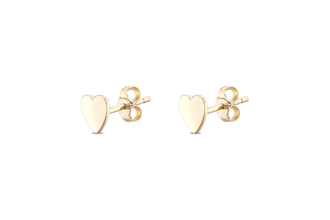 Quyumcu - 14K Gold Heart Earring Quyumcu - 14K Gold Heart Earring
