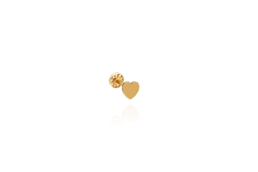 Quyumcu - 14K Gold Heart Tragus Earring