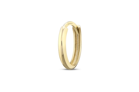 Quyumcu - 14K Gold Hoop Earring - Single Quyumcu - 14K Gold Hoop Earring - Single