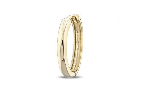 Quyumcu - 14K Gold Hoop Earring - Single Quyumcu - 14K Gold Hoop Earring - Single