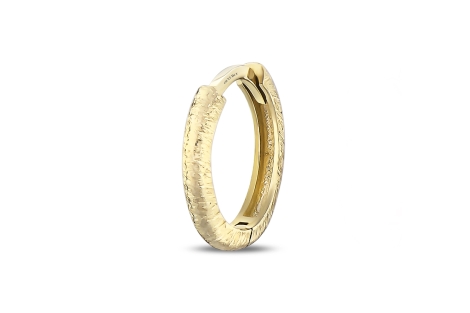 Quyumcu - 14K Gold Hoop Earring - Single Quyumcu - 14K Gold Hoop Earring - Single