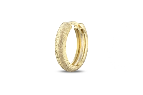 Quyumcu - 14K Gold Hoop Earring - Single Quyumcu - 14K Gold Hoop Earring - Single