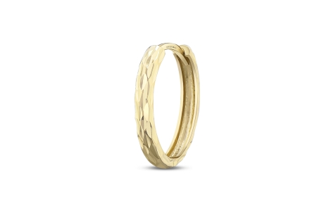 Quyumcu - 14K Gold Hoop Earring - Single Quyumcu - 14K Gold Hoop Earring - Single