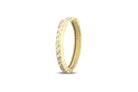 Quyumcu - 14K Gold Hoop Earring - Single Quyumcu - 14K Gold Hoop Earring - Single