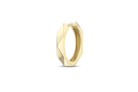 Quyumcu - 14K Gold Hoop Earring - Single Quyumcu - 14K Gold Hoop Earring - Single