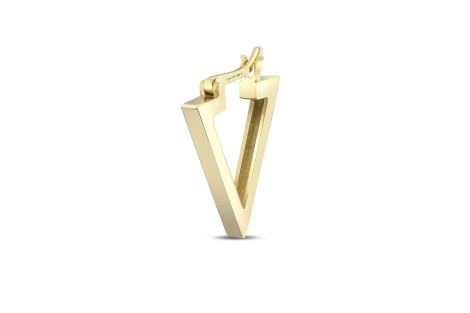 Quyumcu - 14K Gold Hoop Earring - Single Quyumcu - 14K Gold Hoop Earring - Single