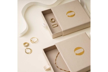 Quyumcu - 14K Gold Hoop Earring - Single (1) Quyumcu - 14K Gold Hoop Earring - Single (1)