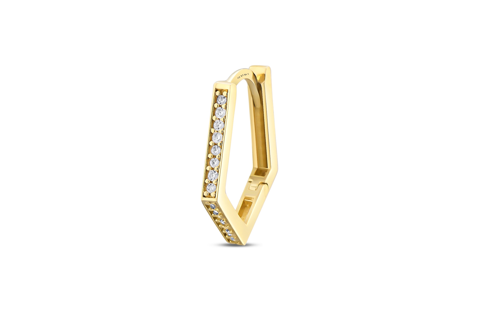 Quyumcu - 14K Gold Hoop Earring - Single Quyumcu - 14K Gold Hoop Earring - Single
