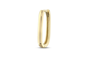 Quyumcu - 14K Gold Hoop Earring - Single Quyumcu - 14K Gold Hoop Earring - Single