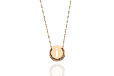 Quyumcu - 14K Gold İ Letter Necklace Quyumcu - 14K Gold İ Letter Necklace