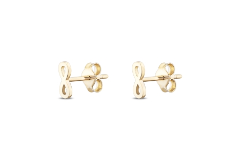 Quyumcu - 14K Gold Infinity Earrings Quyumcu - 14K Gold Infinity Earrings