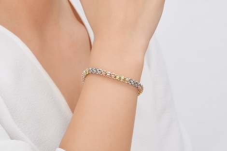 Quyumcu - 14K Gold Italian Chain Bracelet