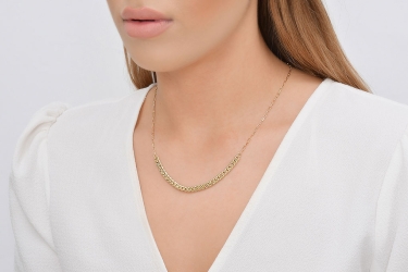 Quyumcu - 14K Gold Italian Chain Necklace Quyumcu - 14K Gold Italian Chain Necklace