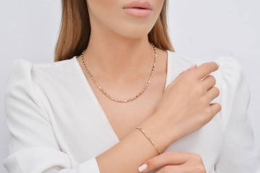 Quyumcu - 14K Gold Italian Chain Necklace (1)