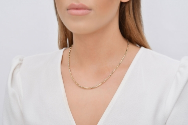 Quyumcu - 14K Gold Italian Chain Necklace