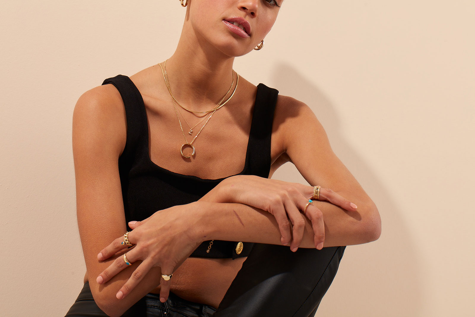 Quyumcu - 14K Gold Italian Chain Necklace (1)