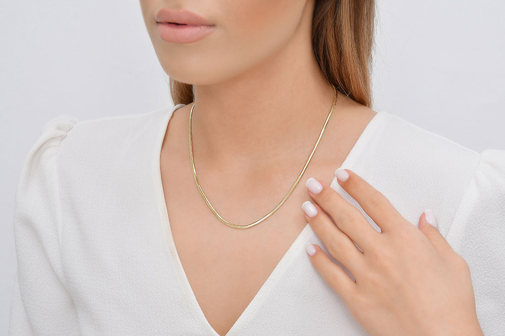 Quyumcu - 14K Gold Italian Chain Necklace