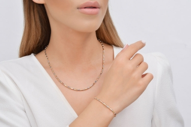 Quyumcu - 14K Gold Italian Chain Necklace (1)