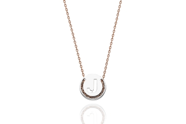 Quyumcu - 14K Gold J Letter Necklace