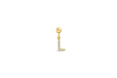 Quyumcu - 14K Gold L Letter Charm Quyumcu - 14K Gold L Letter Charm