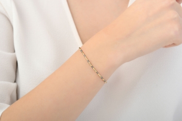 Quyumcu - 14K Gold Lapis Lazuli Stone Bracelet Quyumcu - 14K Gold Lapis Lazuli Stone Bracelet