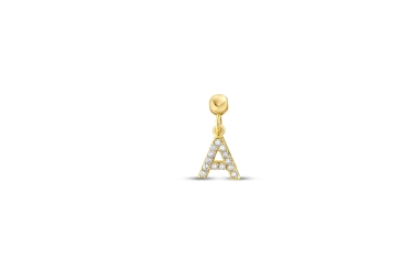 Quyumcu - 14K Gold Letter A Charm Quyumcu - 14K Gold Letter A Charm