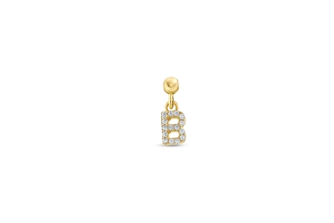 Quyumcu - 14K Gold Letter B Charm Quyumcu - 14K Gold Letter B Charm