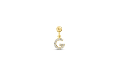 Quyumcu - 14K Gold Letter G Charm Quyumcu - 14K Gold Letter G Charm