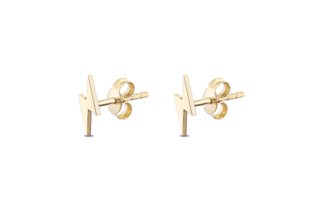Quyumcu - 14K Gold Lightning Bolt Earrings Quyumcu - 14K Gold Lightning Bolt Earrings