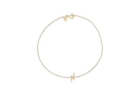 Quyumcu - 14K Gold Lightning Symbol Bracelet
