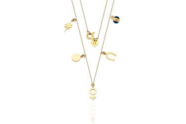 Quyumcu - 14K Gold Lucky Necklace Quyumcu - 14K Gold Lucky Necklace