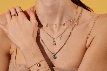 Quyumcu - 14K Gold Lucky Necklace (1) Quyumcu - 14K Gold Lucky Necklace (1)