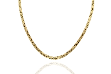 Quyumcu - 14K Gold Men's Chain Necklace 55cm Quyumcu - 14K Gold Men's Chain Necklace 55cm