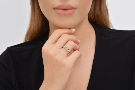 Quyumcu - 14K Gold Minimal Ring (1) Quyumcu - 14K Gold Minimal Ring (1)