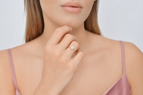 Quyumcu - 14K Gold Minimal Ring (1) Quyumcu - 14K Gold Minimal Ring (1)