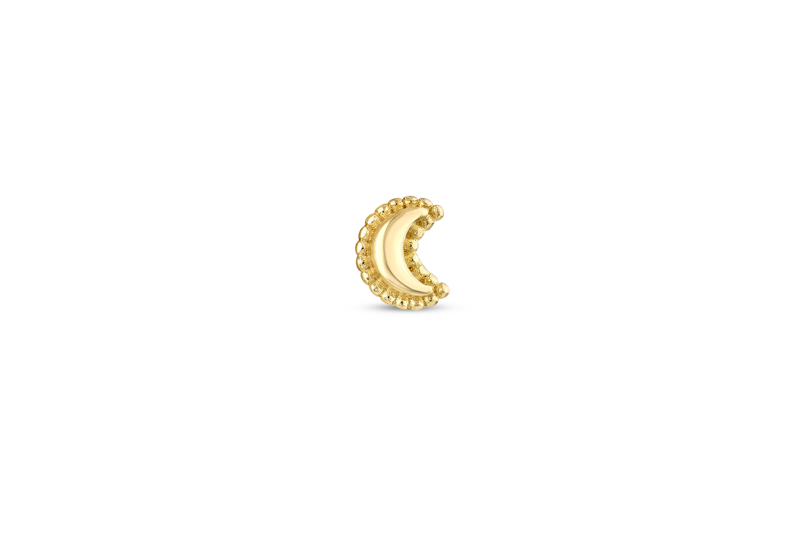 Quyumcu - 14K Gold Moon Tragus Earring (1)